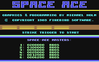 C64 GameBase Space_Ace_[Preview] [Firebird] 1989